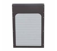 Xixian Automatic Chicken Coop Door Metal with Timer, Battery Powered Poultry Gate for Farm Hens Ducks, Rust Resistant Secure Shield Brown