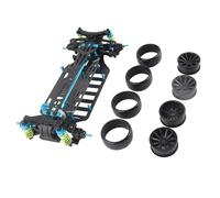 Xixian Carbon Fiber Chassis Frame Kit for TT01 RC Car Model | Aluminum alloy motor base, 4WD steel shafts, shock absorbers, TT01/TT01E 1/10 scale racing car chassis upgrade kit