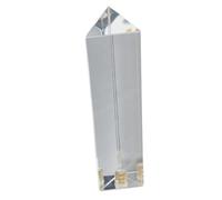Xixian Crystal Prism Suncatcher for Photography & Light Spectrum Experiments - Triangular Glass with 1/4" Thread