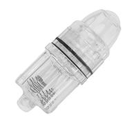 Xixian Deep Drop Fishing Light LED Underwater Lure 300m Transparent Plastic AA Battery Powered for Sea Freshwater Trolling Ice Bass Angling Gear (White)