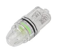 Xixian Deep Drop Fishing Light LED Underwater Lure 300m Transparent Plastic AA Battery Powered for Sea Freshwater Trolling Ice Bass Angling Gear (Green)
