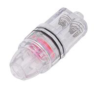 Xixian Deep Drop Fishing Light LED Underwater Lure 300m Transparent Plastic AA Battery Powered for Sea Freshwater Trolling Ice Bass Angling Gear (Red)