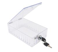 Xixian Large Thermostat Clear Cover, Lock Box Key for Home Wall, Prevent Yellowing Acrylic, Control Energy Use