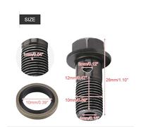 Xixian M10 X1.25/M10 *1.0mm Bolts Fit for Most Motorcycles, Made of High Quality Rustless Iron, with 5 Bolts, 10 Washers, Neat Threads, Not Easy to Slip, for Brake Caliper Master (M10×1mm)