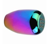 Xixian Metal Gear Shift Knob Shifter Lever Stick, Bright Color, High Sensitivity, 3 Adapters, Universal for Most Manual Cars with Replaceable Gear Knob, Made with Metal Material, Smooth (Colored)