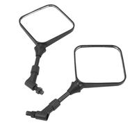 Xixian Pair of Square Motorcycle Rearview Mirrors - 360° Adjustable, M10 Most Bikes, ATVs, Scooters
