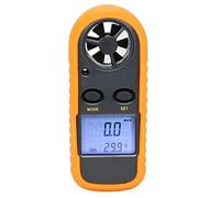 Xixian Pocket Digital Anemometer with LCD Backlight, Handheld Wind Speed and Temperature Meter for Outdoor Sports, Weather Analysis, Includes Silicone Cover and Lanyard
