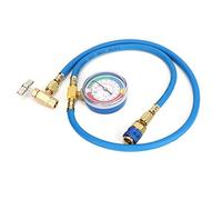 Xixian R134A Refrigerant Charging Hose with Dual-Scale Gauge - 1/4" SAE Port for AC Recharge