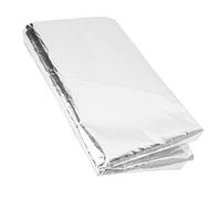 Xixian Reflective Gold High Temperature Heat Shield Wrap Tape, Self Adhesive, Advanced Polymer Laminated Glass Cloth, Up To 450°C, Lightweight, Easy Apply, 39 X 47in, Suitable for (Silver)
