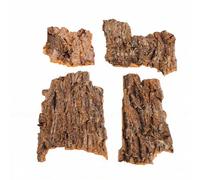 Xixian Reptile Bark Climbing Platforms Safe Forest Decor for Geckos, Snakes & Lizards - Ideal for Terrariums, 4PCS Cork Wood (4pcs)