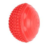 Xixian Semicircular Massage Yoga Ball for Foot, Back & Muscle Relief, Rubber Balance Trainer for Gym, Pilates, Office Stress Release and Strength Building Exercises (Red)