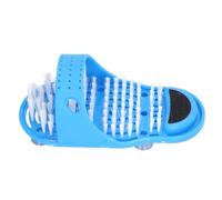 Xixian Shower Foot Scrubber with Suction Cups, PVC Massage Mat for Dead Skin Removal, Blood Circulation Relief, Blue Feet Cleaner for Bathtub Floor, Non-Slip Exfoliating Brush Pad