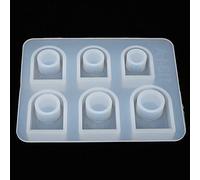 Xixian Silicone Ring Mold Square Head Translucent DIY Jewelry Mould Kit for | Heat resistant silicone material, clear observation design, handmade jewelry and cake mold scenes, easy to use for DIY