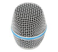 Xixian Stainless Steel Microphone Ball Head Mesh Grill with Inner Foam Filter Replacement Beta87A Mics 31.5mm Diameter