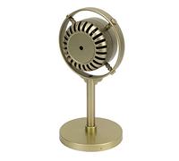 Xixian Vintage Retro Microphone Prop Fake Plastic Classic Mic Model for Stage Photography Party Decor Karaoke Singing Pretend Play Studio Video Production Room Decoration Lightweight (Gold)