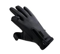 Xixian Warm Fishing Gloves Touchs N Winter Cycling Black | Windproof padded fleece, soft leather palm, cycling, outdoor running, daily winter wear, sensitive double layer touch s n