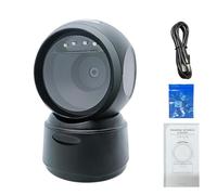 Xixian Wireless Desktop Barcode Scanner, LED Light Multi-Prompt Handsfree Bar Code Reader BT 5.0 with QR Desktop Scanner, QR Scanning Technology