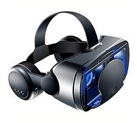 XIXIDIAN VR Glasses, 3D All-in-one Smart Helmet Goggles VR Games Headset Large-screen and Small-screen Dual-mode Switching Independent Button Control Adjust Soft & Comfortable Universal Virtual Realit