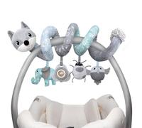 XIXILAND Pram Toys for Babies 0-6 Months Car Seat Toy, Baby Toys 0-6 Months Newborn Toys Hanging Toys for Babies, Baby Sensory Toys with Music Teether Rattle, Gift for 0 3 6 9 12 Months Boys Girls