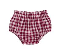 XIXIMAON Baby Girl Bloomers Plaid Ruffled Triangle Shorts Elastic Waist Panties Infant Diaper Cover for Girls Briefs Toddler Summer Cotton Underwear (Red, 12-18 Months)