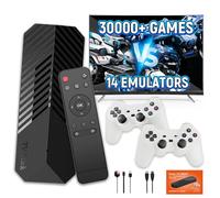 XIXIMENG T3 MAX 2026 New Retro Game Stick Retro Games Console 30000+ Game 14 Emulators,Android 10,2.4G+5G WIFI Emulator Console with Dual 2.4G Wireless Controllers,Plug and Play Video Games for TV