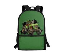 xixirimido Farm Tractor Backpack for Girls Bookbag 17 Inch Bag Large Daypack Rucksack for Travel Hiking