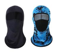 XiXiYang 2Pcs Breathable Balaclava Face Mask for Cheap - Protection Warm Windproof Ski Motorcycle Cycling Neck Hat Outdoor Sports for Helmet, UV Protector Scarf for Men/Women Black