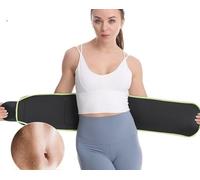 XiXiYang Advanced Caloric Burner & Sweat Belt,Adjustable Waist Belt Strong Back Support Belly Belt Body Shaper for Fitness Workout Sports Yoga green(115cm)