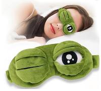 XiXiYang Funny Sleep Eye Mask, Cover for Sleeping Mask Blindfold Soft and Fluff Sleep Eye 3D Novelty Cartoon Frogs Mask, Eye Blinder As Gift for Kids, Men, Women, for Christmas Party