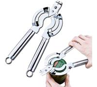 XiXiYang Jar Opener Bottle Opener and Ring Pull Can Opener for Weak Hands Arthritis Hands Manual Smooth Edge Multi Function Opener Beer Bottle Heavy Duty Can Openers for Elderly and Children, Seniors