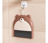 XiXiYang Mini Cute Bear Dustpan and Brush Set-Portable Cleaning Small Brush and Dustpan Combo, Broom, Perfect for Dust, Dirt and Crumbs- Handled Dustpan and Brush Combo Camping Accessories