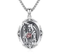 XIXLES Sterling Silver St Michael/St Christopher/St Benedict/Saint Jude/Virgin Mary Medal/Cross Crucifix/St Joseph//St Anthony Pendant Necklace Amulet Jewellery for Men Women