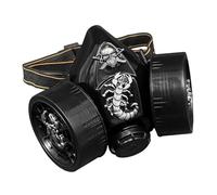 XIXTUT Gothic Scorpion Skull Steampunk Gas Goggles Cosplay Party Halloween Costume Props Men/Women (Only Mask)