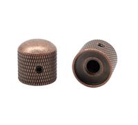 XIYANGJUAN 2Pcs Electric Bass Guitar Knobs Red Copper Metal Volume Tone Control Knob Cap with Wrench for Electric Guitar Bass Accessories (Red Copper)