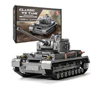 XIYI Panzer-Ⅳ Tank Army Building Block(1328 PCS),WW2 Military Historical Collection Model with Soldier Figures,Toys Gifts for Kid and Adult.
