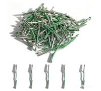 XIYING 120 PcsTreasury Tags 45mm, Metal Treasury Fasteners Paper Ties, Metal Treasury Tags Office Fasteners for Organising Paper Documents, Securing Loose Punched Documents