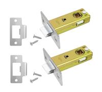XIYING 2 Pcs Door Latches for Internal Door, Internal Doors Mortice Tubular Latch, Inside Gate Catches Latches for Inside Phylum for Family and Home Almost Silent and Not Noisy