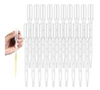 XIYING 20 Pcs 5 Ml Pipette Dropper, Pippets Dropper, Plastic Pipettes, Long Plastic Pipettes for Liquids Transfering Essential, Oils, Paints, Lab