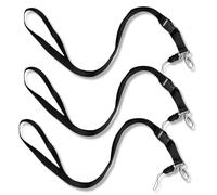 XIYING 3 Pcs Black Lanyard, Black Lanyards for Neck Strap, Plain Neck Lanyard for Keys with Detachable Clip, Lightweight Plain Strap for Keychain Wallet Phone Badge