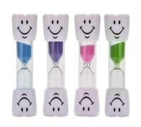 XIYING 4 Pcs 2 Minute Timer for Teeth, Toothbrush Timer for Kids, Bathroom Hourglass for Kids Habit Education, Cooking Eggs (4 Colors)