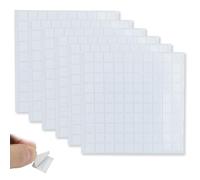 XIYING 600 Pcs Double Sided Sticky Dots, Adhesive Glue Dots for Crafting, Sticky Pad Double Sided 10 X 10 mm, Small Square Putty Stickers for Glass Wall Metal Home Decoration