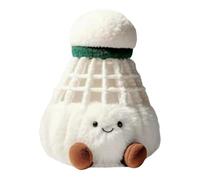 XIYUAN 15cm Cute Badminton Plush Doll Keychain - Soft Smile Stuffed Toy Pillow, Badminton Keychain Friend Gifts (Style A)