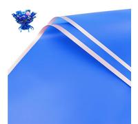 XIYUAN 20 Counts Gold Edge Fresh Flowers Wrapping Paper,DIY Crafts，Gift Packaging or Gift Box Packaging,Waterproof Flower Wrapping paper 22.8X22.8 inches Florist Bouquet Supplies,Gold Edge (Blue)