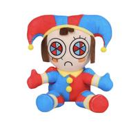 XIYUAN The Amazing Digital Circus Jax and Pomni Plush Doll (8"/20.3 cm) - Soft Stuffed Animals, Collectible Toys for Fans, Cartoon Character Gifts for Kids & Adults (Sitting clown)