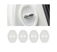 XIYUANFA 4 Pcs Car Door Lock Protector for Mercedes Benz GLC 2 (II) X254 I 2022-2024 -, Shock Absorption Lock Protector Silicone Car Door Lock Protection Cover,White