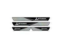 XIYUANFA 4 PCS Car Door Sill Protector for Mitsubishi Triton V Club Cab Pick Up 2019-2023, PVC Kick Plate Cover Sticker Threshold Protective Film Scratch Resistant,B