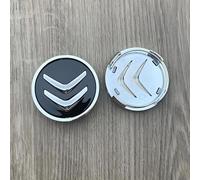 XIYUANFA 4 PCS Wheel Centre Caps for Citroen Jumpy III XS 2016-,60mm, Wheel Hub Guard Decorate Tire Hub Covers Sunscreen Waterproof Automotive Accessories,Black