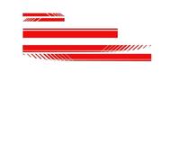 XIYUANFA Car Sticker for Audi A6 Avant C8 4K I 2018-2024 -, Car Hood Stripe Sticker Racing Decal Stickers for Auto Body Side Auto Personality Decals Bumper Stripes Decor,Red