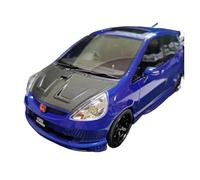 XIYUEYING 1 18 For Honda Jazz Blue Static Resin Car Model Collection Souvenir Scene Ornaments Vehicles Kit(Blue)