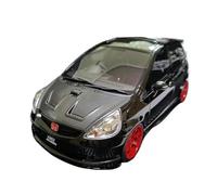 XIYUEYING 1 18 For Honda Jazz Blue Static Resin Car Model Collection Souvenir Scene Ornaments Vehicles Kit(Black)